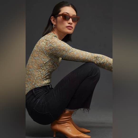 MOTHER The Hustler Ankle Fray Encounters At Night Flare Jean size 24 - Picture 2 of 7